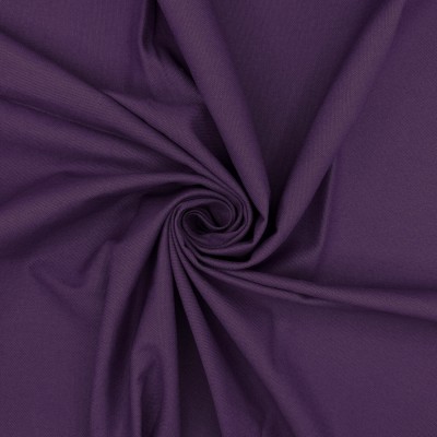 Washed Cotton Canvas Fabric - Purple