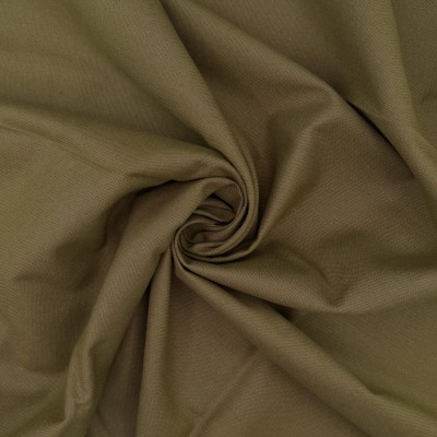 Washed Cotton Canvas Fabric - Khaki