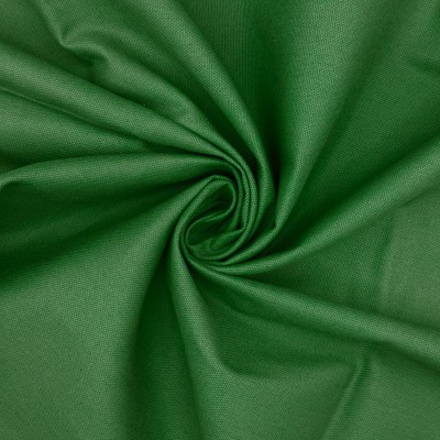 Washed Cotton Canvas Fabric - Emerald Green