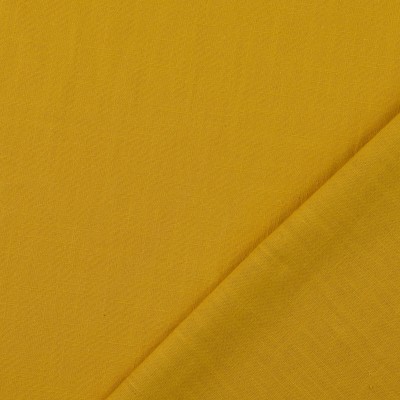 100% Washed Linen Fabric - Ochre