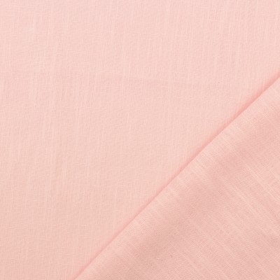 100% Washed Linen Fabric - Baby Pink