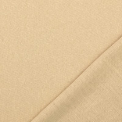 100% Washed Linen Fabric - Beige