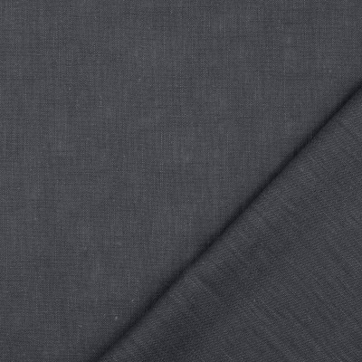 100% Washed Linen Fabric - Prussian Blue