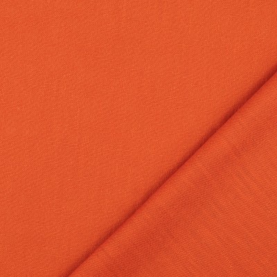 100% Washed Linen Fabric - Pumpkin