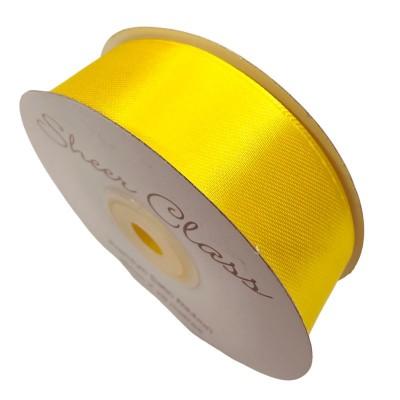 Double Side Satin 3mm - Yellow **FULL ROLL**