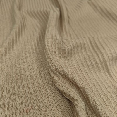 Brushed Jersey Chunky Rib - Sand