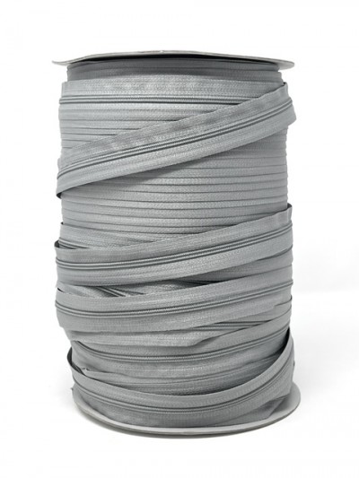 Continuous Zip Chain - No.3 - 4mm Light Grey