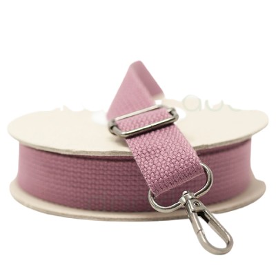 Cotton / Polyester Webbing - 25mm - Mulberry