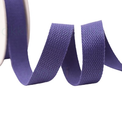 Cotton / Polyester Webbing - 25mm - Purple