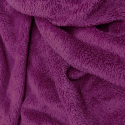 Fuzzy Fleece Fabric - Magenta 150cm