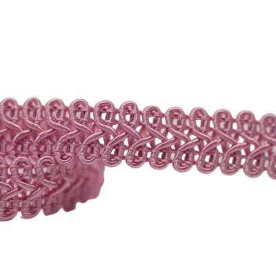 12mm Figure 8 Braid Viscose - Pink