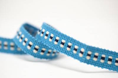 Mosaic Braid Trim 19mm - Light Turquoise