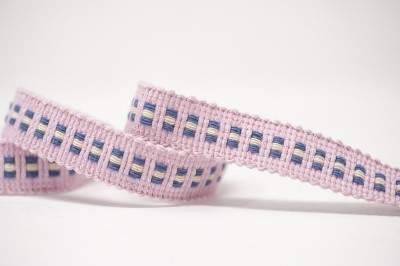 Mosaic Braid Trim 19mm - Sweet Pink