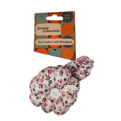 Sewing Essentials Floral Pin Cushion Wristband