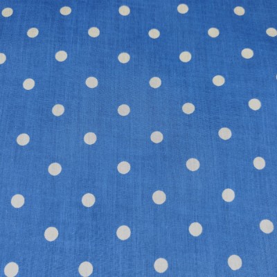 Printed Polycotton Fabric - Pea Size Spots  -