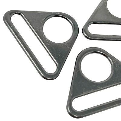 Triangle Ring Connector Metal - 38mm Gunmetal