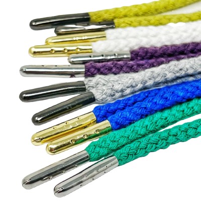 Aglet Shoe Lace / Cord End Tips - Silver