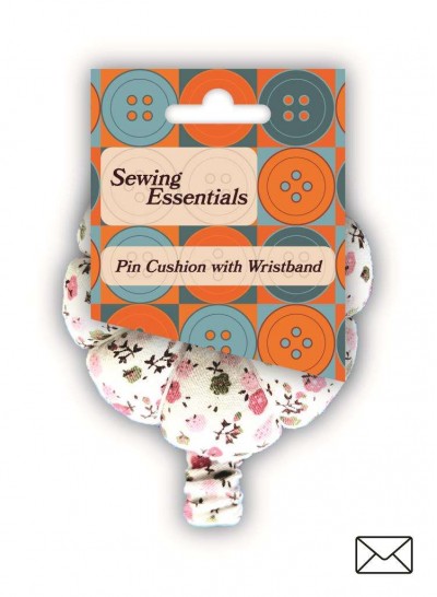 Sewing Essentials Floral Pin Cushion Wristban