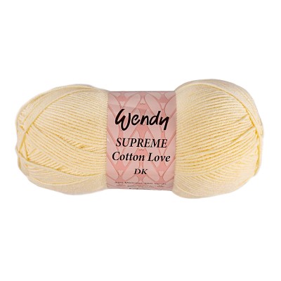 Wendy Supreme Cotton Love Double Knitting - Cream Col 02