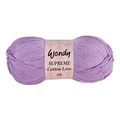Wendy Supreme Cotton Love Double Knitting - Lavendar Col 09