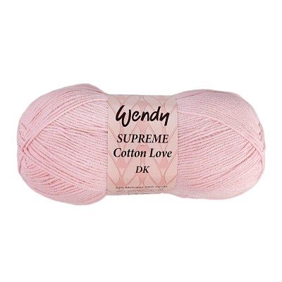 Wendy Supreme Cotton Love Double Knitting - Powder Pink Col 07