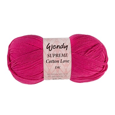 Wendy Supreme Cotton Love Double Knitting - Raspberry Col 12