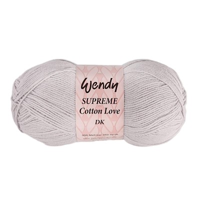 Wendy Supreme Cotton Love Double Knitting - Silver Col 08