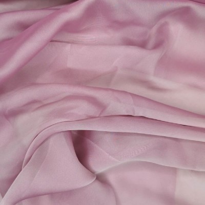 Cationic Chiffon Fabric - Rose