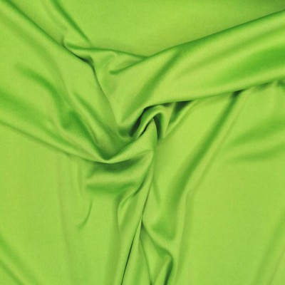 Plain 2 Way Stretch Poly Jersey Fabric - Lime