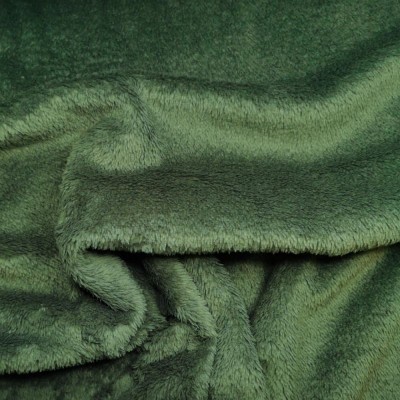 Fuzzy Fleece Fabric - Moss Green 150cm
