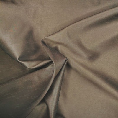Matte Light Brown Faux Silk Polyester Fabric material 150cm