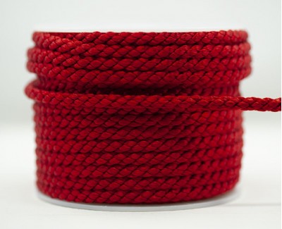 Crepe Cord Cotton Mix - Red 5mm
