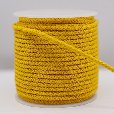Twisted Rayon Lacing Cord - Bright Gold 3mm