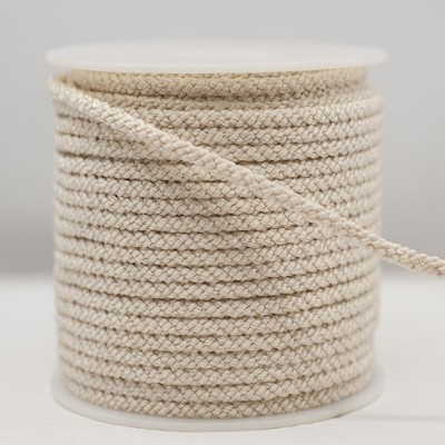 Twisted Rayon Lacing Cord - Ivory 3mm