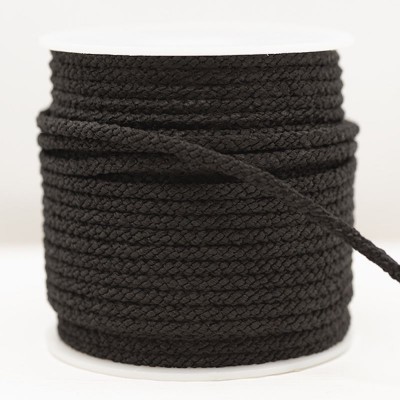 Twisted Rayon Lacing Cord - Black 3mm