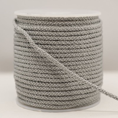 Twisted Rayon Lacing Cord - Silver Grey 3mm