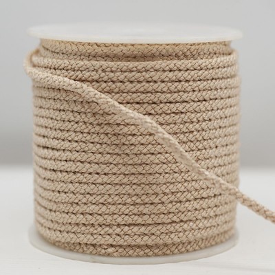 Twisted Rayon Lacing Cord - Cream 3mm