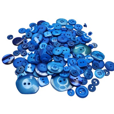 Mixed Button Pack 100g - Blue