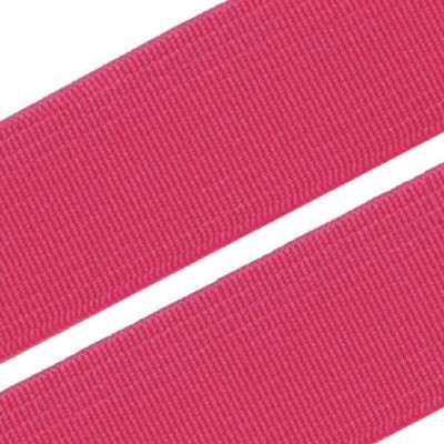 Woven Flat Elastic Braid Tape 20mm - Pink