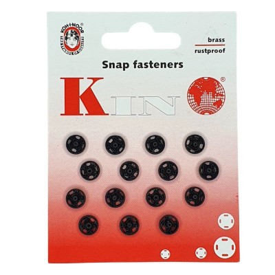 KOH-I-NOOR Snap Fasteners ~ 1, 8mm ~ Black