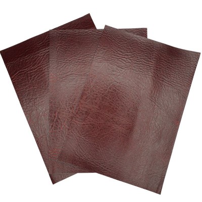 A4 Sheet - Fire Retardant Leatherette Leather Faux Fabric - Claret Red