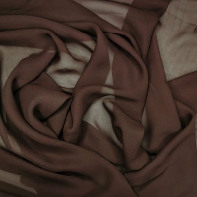 Chiffon Fabric - Brown
