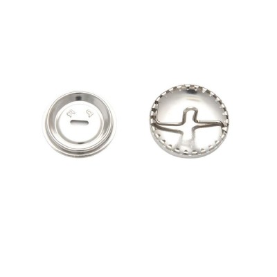 Self Cover Button Metal 19mm 