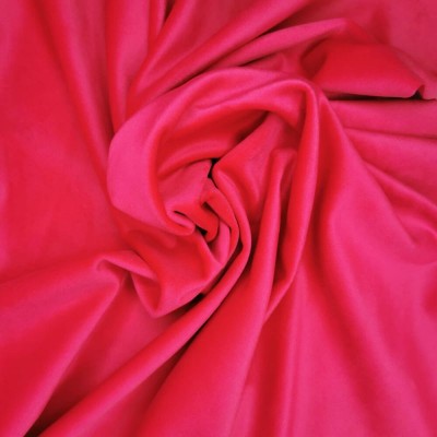 London Velour Curtain Upholstery Fabric - Cerise