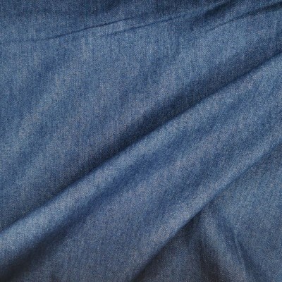 100% Cotton Washed 8oz Denim - Medium Blue