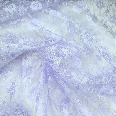 Flower Lace Fabric 112cm - Lilac