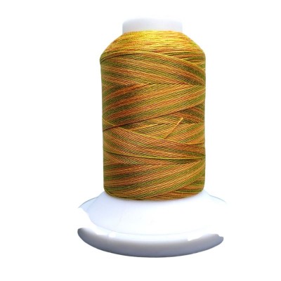 Iris Ultra Cotton Three-Ply Quilting Thread  - Yellow Rust Orange Combo