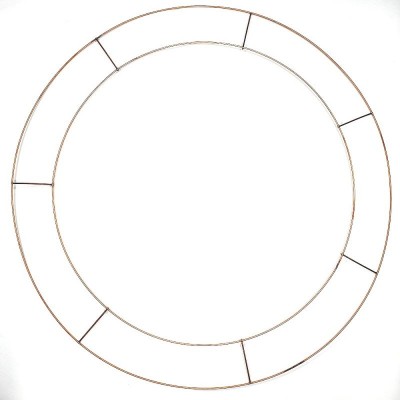 Flat Round Wire Wreath Frame Ring - 20