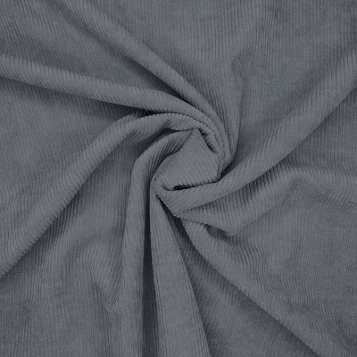 8 Wale 100% Cotton Corduroy Fabric - Grey