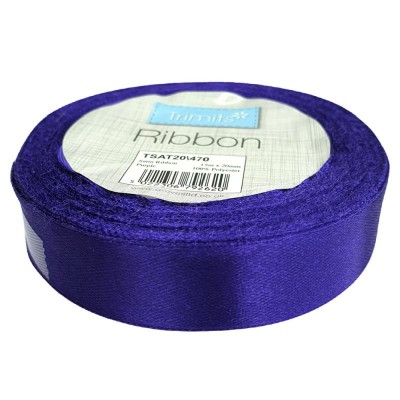 Trimits Budget Satin Ribbon - Purple 20mm
